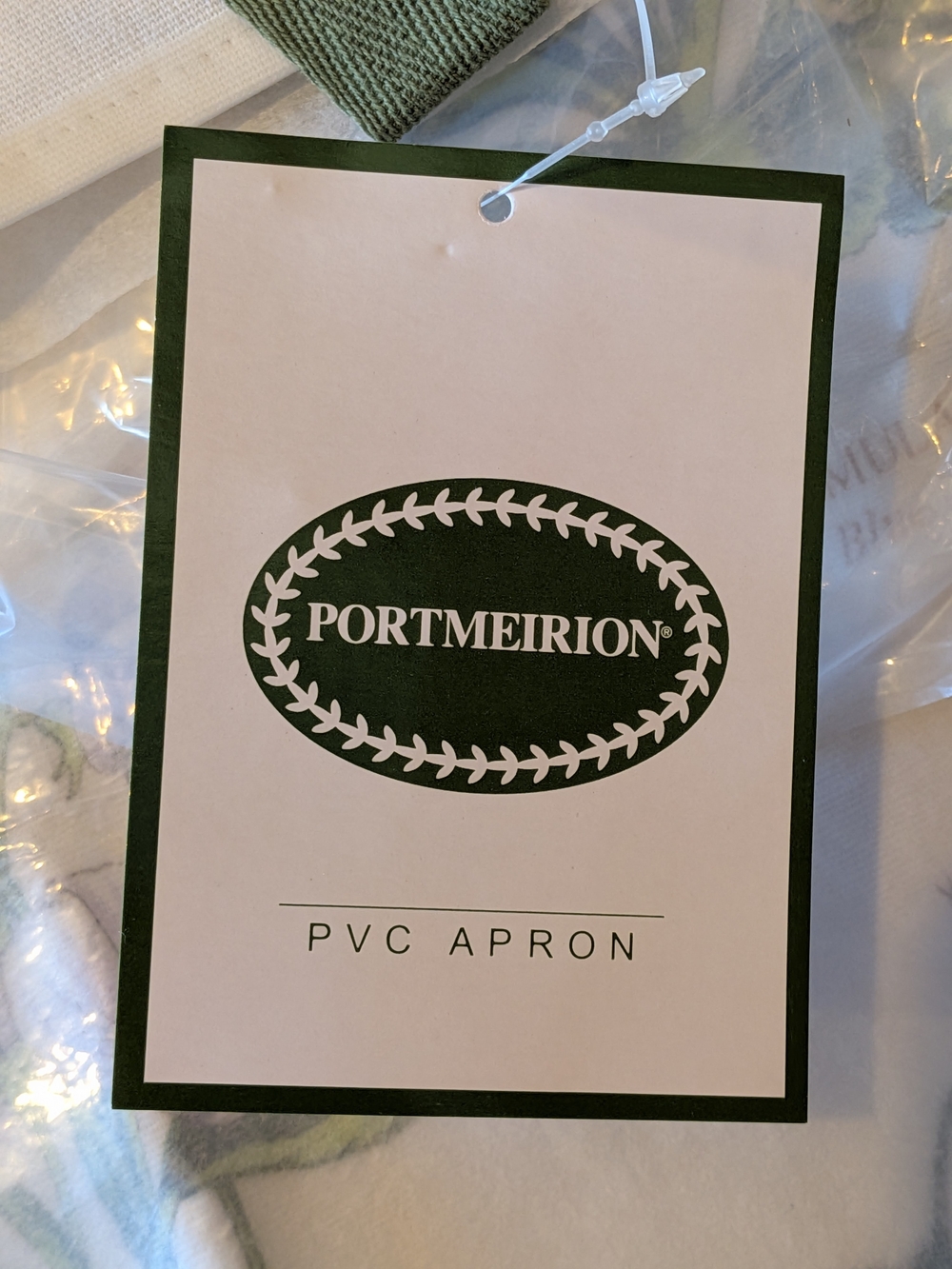 Portmeirion Green PVC Apron - Brand New!!